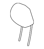 17797083007C70 - Body: Headrest for Mercedes-Benz Image