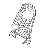 91078139116 - Body: Seat Back Frame for Mercedes-Benz Image