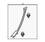 GM9A68760B02 - Body: Lock Pillar Trim for Mazda Image