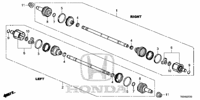 Rear Driveshaft for 2018 Honda Ridgeline #0