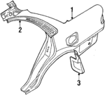 616011A901 - Body: Quarter Panel for Toyota: Corolla Image