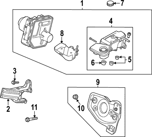 Master Cylinder - Components On Dash Panel for 2022 Volvo XC60 #0