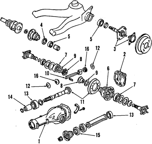 Rear Axle for 1985 Nissan 300ZX #0