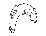 10344813 - : Driver Side Rear Wheelhouse Liner with Nuts for Pontiac: Grand Prix Image