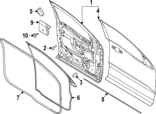 W720524S450B - Body: Energy Absorber Screw for Ford: F-250 Super Duty, F-350 Super Duty Image