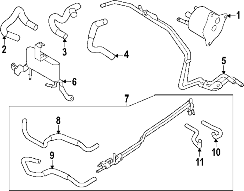 Trans Oil Cooler Lines for 2024 Subaru Forester #0