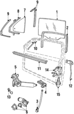 E4LY6321411B - Body: Door Glass for FORD Image