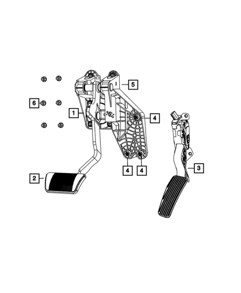Brake Pedals for 2018 Dodge Grand Caravan #0
