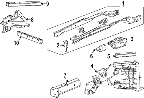 Structural Components & Rails for 2024 Chevrolet Corvette #0