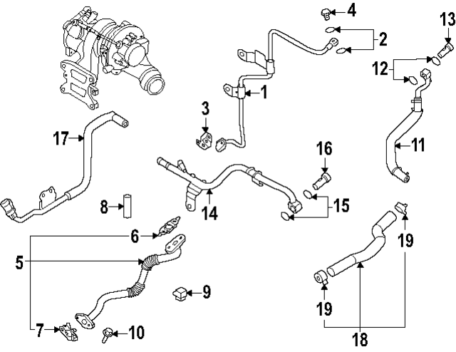 1153306166K - : Oil Return Tube Stud for Hyundai Image