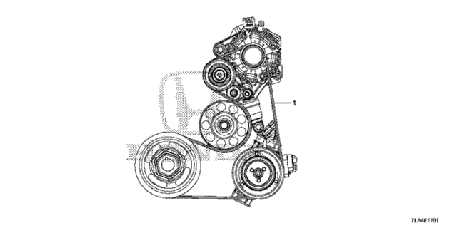 Alternator Belt (2.4L) for 2019 Honda CR-V #0