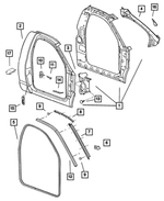 5080299AA - Body Sheet Metal Except Doors: Body Side Aperture Panel, Left for Mopar Image