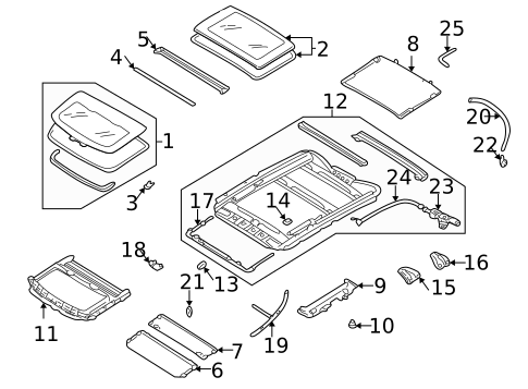 Sunroof for 2004 Subaru Legacy #0