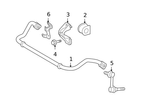 Stabilizer Bar & Components for 2012 Lexus LS460 #0