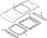 67115DO100 - : Sunroof Reinforced for Kia Image