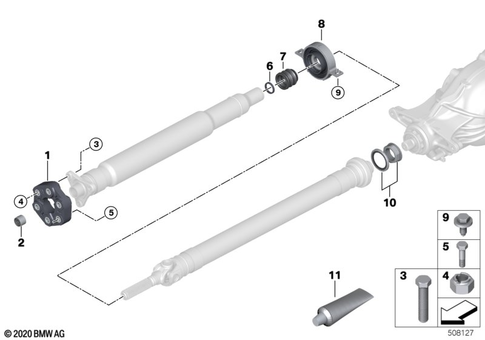 Prop Shaft, Single Components for 2019 BMW 330eX #0