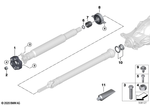 26118681477 - Prop Shaft: Universal Joint for BMW Image