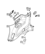 68263848AA - Electrical: Seat Recline Switch for Chrysler: Pacifica, Voyager | Jeep: Grand Wagoneer, Wagoneer Image