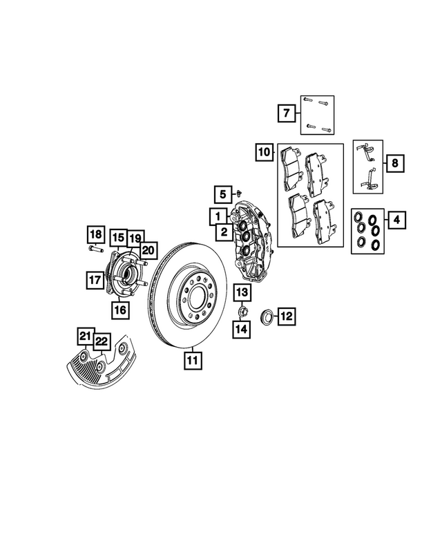 68586019AA - : Brake Shield, Left for Mopar Image