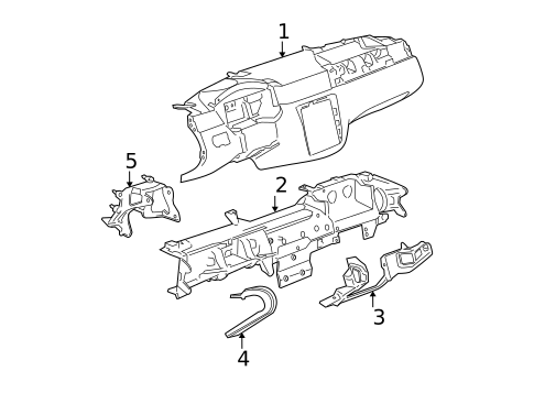 Instrument Panel for 2012 Chevrolet Impala #0