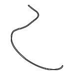92140058 - Body: Washer Hose for Pontiac: GTO Image