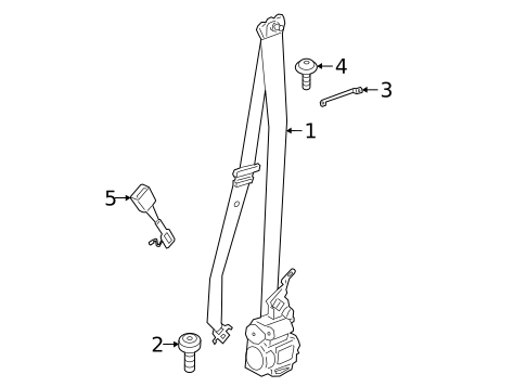 Seat Belt for 2021 BMW X7 #1