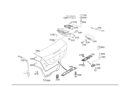 Trunk Lid for 2005 Mercedes-Benz CLK55 AMG #0