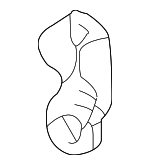 B25D881J265 - Body: Hinge Cover for Mazda: Protege, Protege5 Image