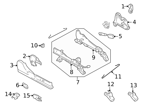 Tracks & Components for 2003 Mazda Protege5 #0