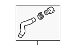 5C0122101AJ - Belts &amp; Cooling: Radiator Coolant Hose for Volkswagen Image