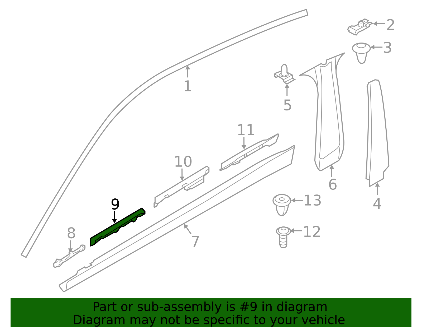 Empered Part Support 2015-2020 BMW Rocker Molding Support 51-77-7-320-206 | AutoNation Parts