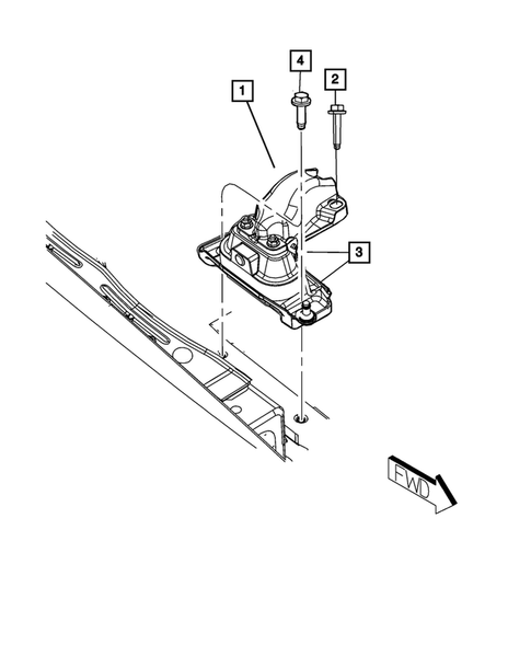 Engine Mounting for 2008 Dodge Grand Caravan #3