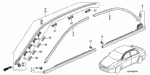 91571SDC305 - Interior/Bumper: CLIP,B TAPE(SERVICE) for Honda Image