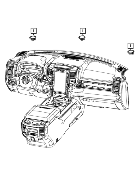 Radio, Antenna, Speakers, DVD, and Video systems for 2024 Ram 3500 #23