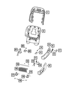 7UF37TX7AA - : Seat Adjuster Shield for Mopar Image