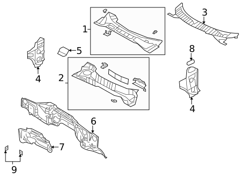 Cowl for 2015 Ford Expedition #0