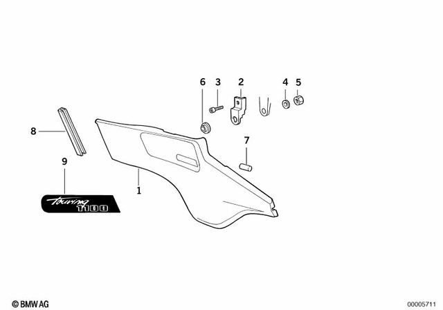 46632309919 - Frame and Mounting Parts: Bracket Left -  for BMW-Motorrad Image image