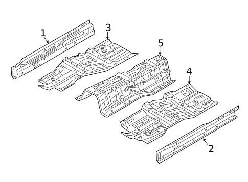Floor & Rails for 2019 INFINITI Q70L #0
