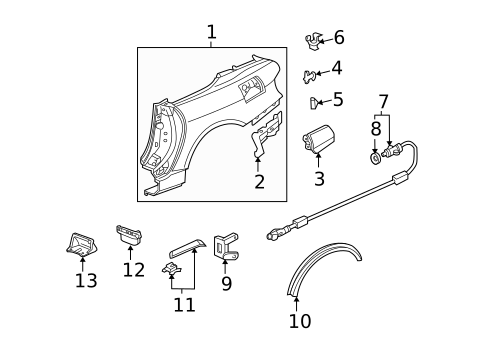 Fuel Door for 2000 Honda S2000 #0