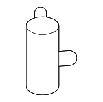 98510C1000 - Body: Washer Pump for Kia: Cadenza, Forte, Optima, Stinger Image