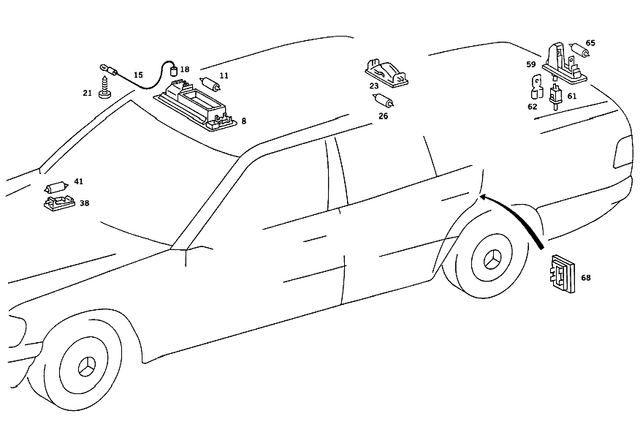 85454028 - Electrical System: Receptacle for Mercedes-Benz Image image