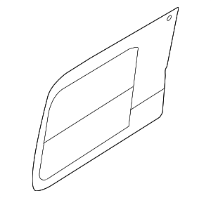 EK4Z6129710G - Body: RH Passenger-Side Quarter Window Glass for Ford Image