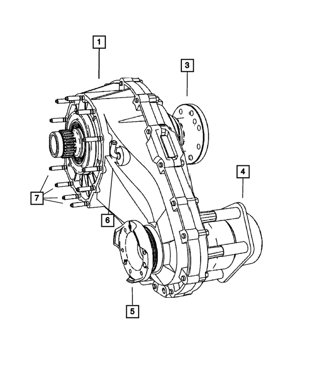 52105928AC - NV140; or MP140; Transfer Case: Nvg140 Transfer Case for Mopar Image image