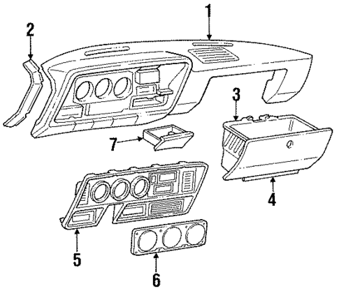 Instrument Panel for 1990 Dodge W150 #0