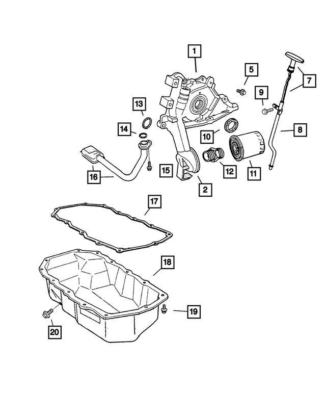 6100296 - Engine 2.4L Four Cylinder: Hex Head Bolt for Mopar Image