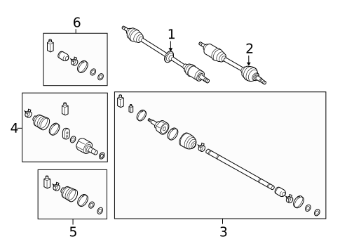 Drive Axles for 2015 Hyundai Accent #0