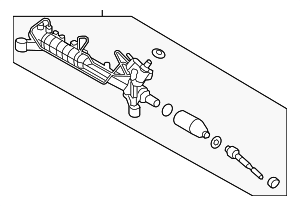 STG704RM - Steering: Remanufactured Gear Assembly Steering for Ford Image