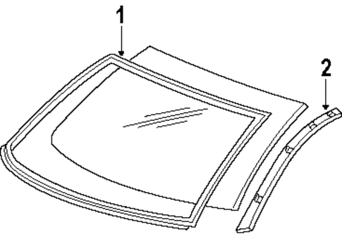 Reveal Moldings for 1994 Ford Crown Victoria #0