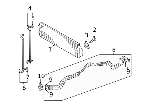 Trans Oil Cooler for 2009 Audi Q7 #0
