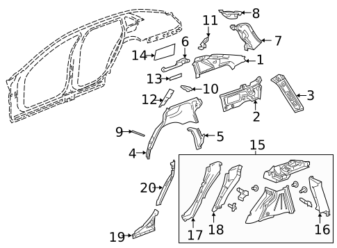 Inner Structure for 2016 Cadillac CT6 #0